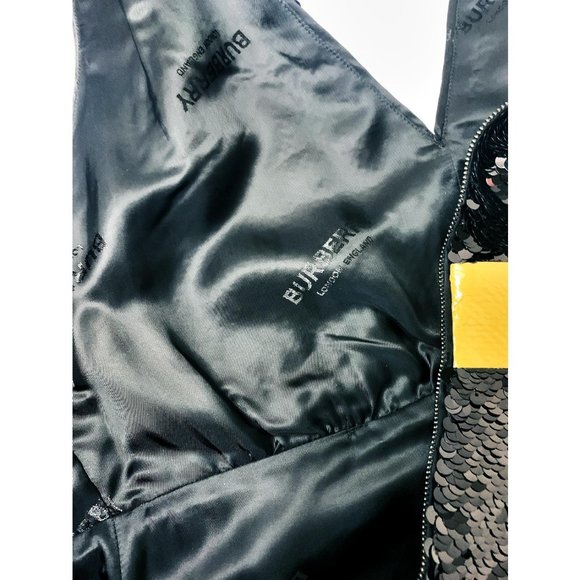 Authentic Burberry Oana Tape-Trimmed Sequin Dress - Picture 9 of 15